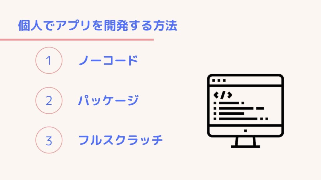 個人でアプリを開発する方法