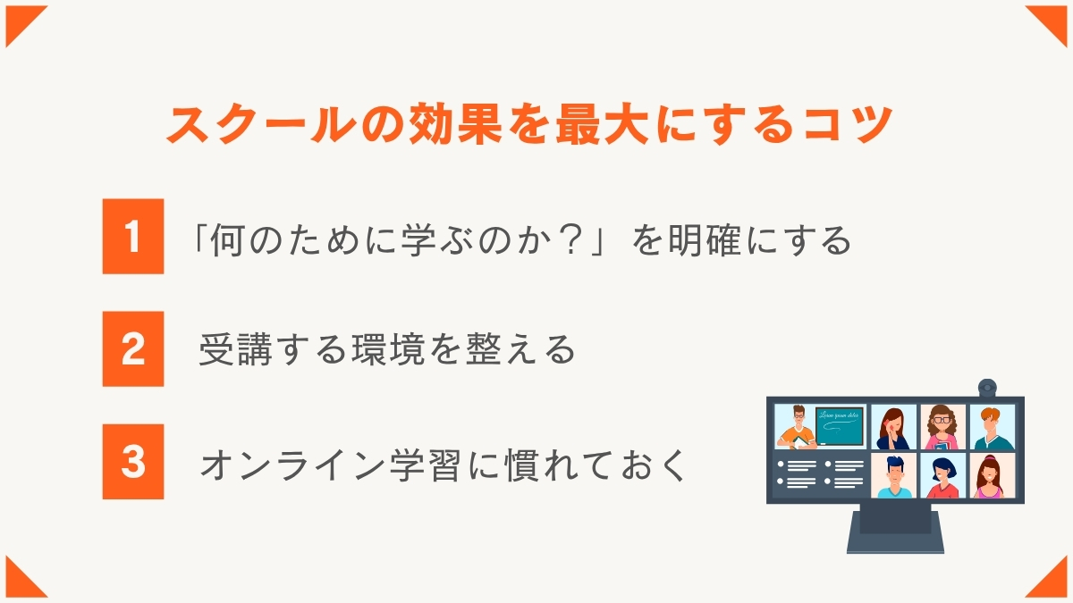 オンラインWebデザインスクールで費用と時間を無駄にしない3つのコツ