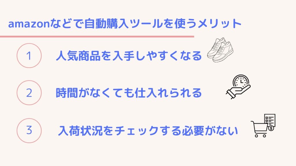 自動購入ツール メリット