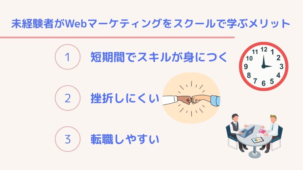 Webマーケティングスクールのメリット