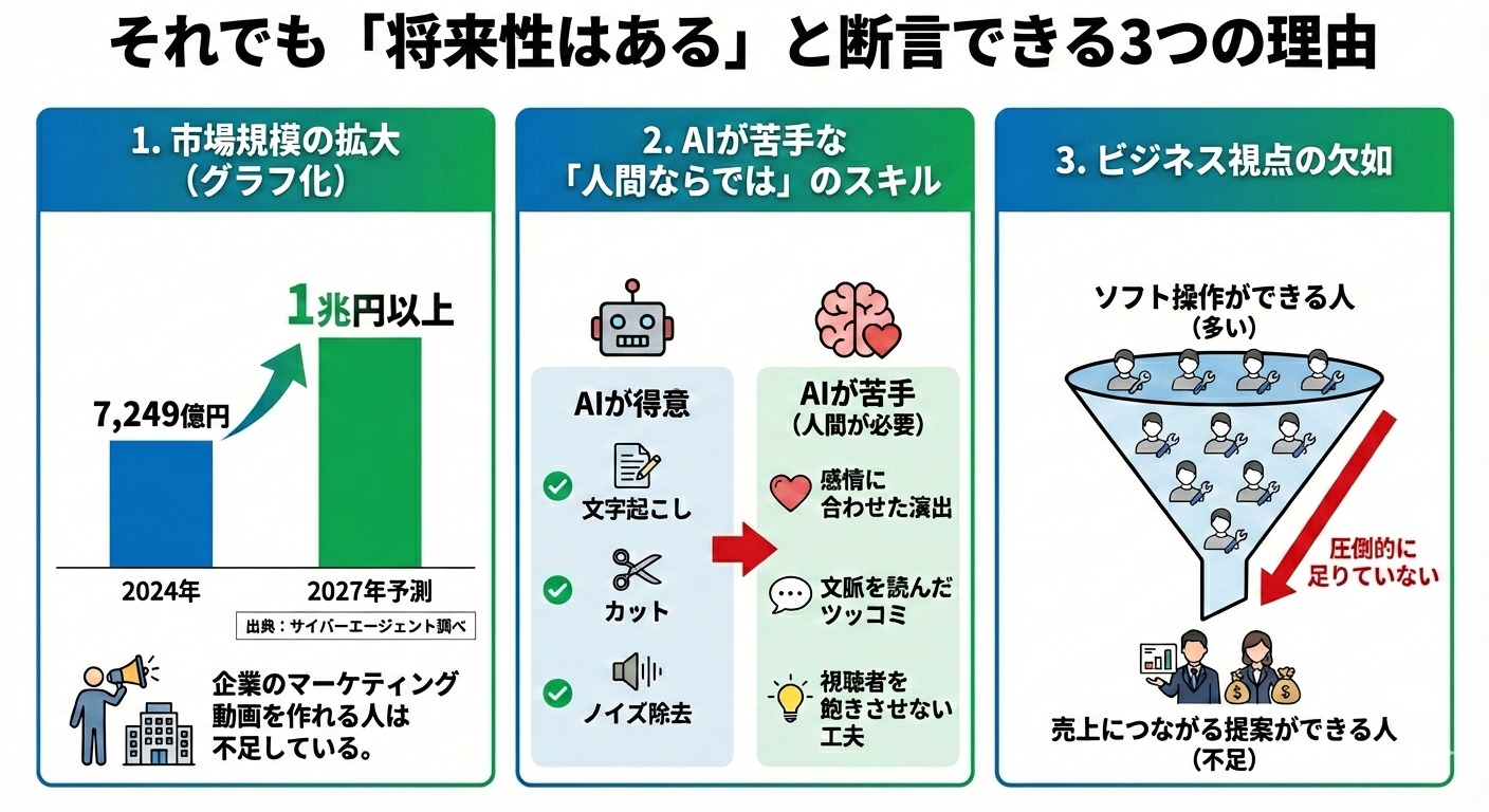 それでも「将来性はある」と断言できる3つの理由
