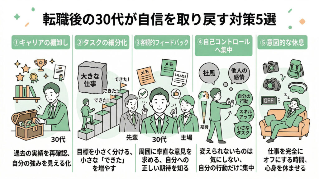 転職後の30代が「3ヶ月の壁」を乗り越えて自信を取り戻す対策5選